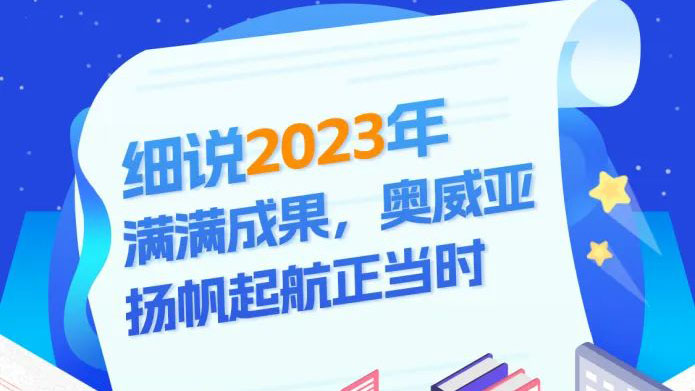 細說2023滿滿成果，奧威亞揚帆起航正當時